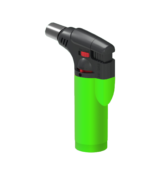 The Zengaz ZT-77 torch in neon green.