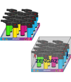 The Zengaz ZT-77 torch collection in packaging.