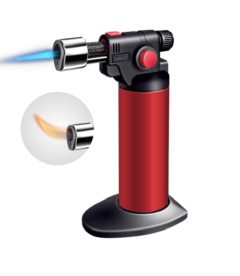 The Zengaz ZT-80 torch in red with flame.