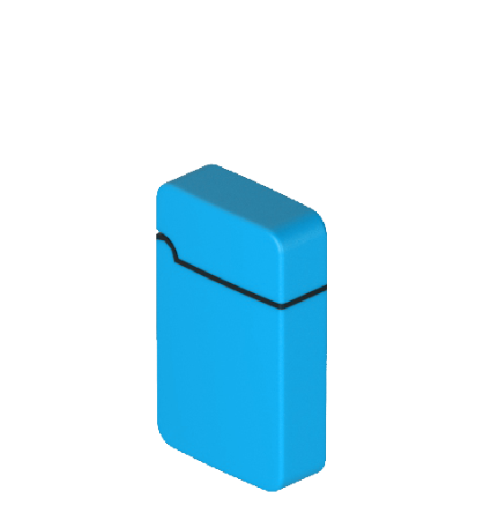 The Zengaz ZL-8 lighter in light blue.