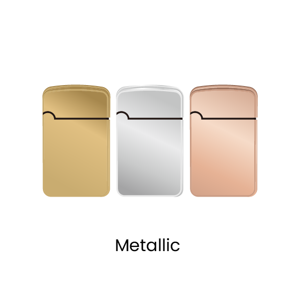 The Zengaz ZL-12 lighter collection metallic.