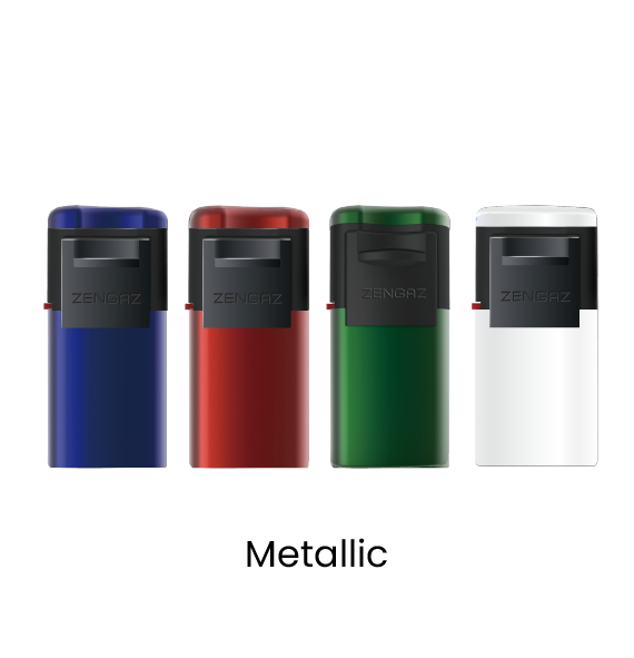 The Zengaz ZL-5 lighter collection metallic.