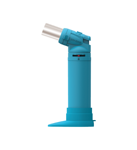 The Zengaz ZT-68 torch in light blue with flame.