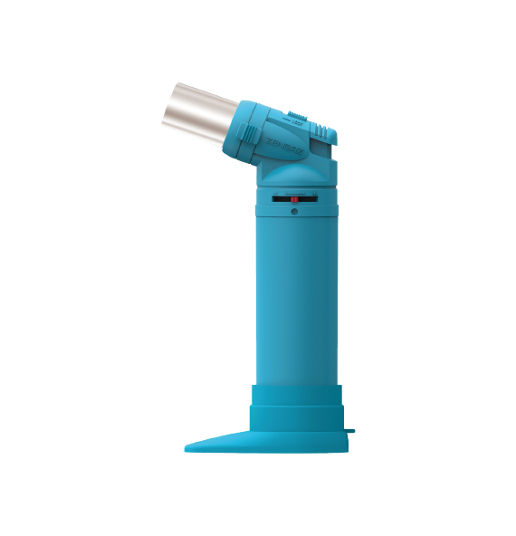 The Zengaz ZT-68 torch in light blue with flame.